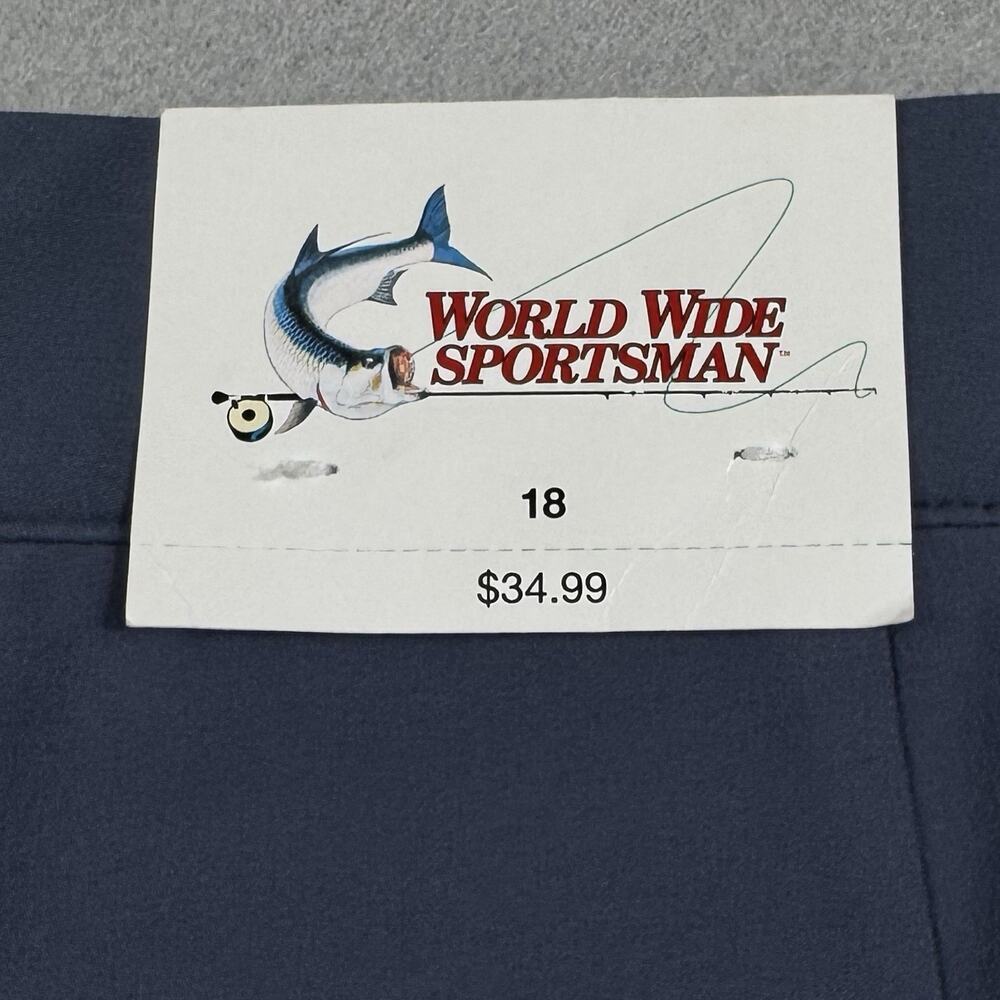 World Wide Sportsman Skort Women Size 18 Blue Stretch Golf Coastal Athletic NWT - Picture 15 of 16